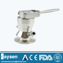 Válvula de amostragem asséptica para processamento de alimentos sanitários